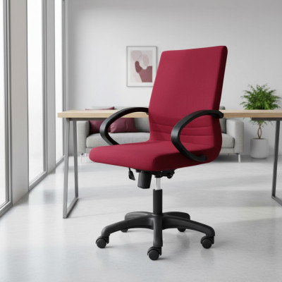 Silla de oficina moderna para juegos, silla individual roja, silla de escritorio giratoria