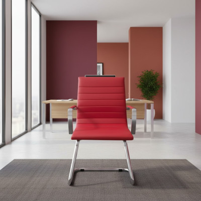 Silla de oficina Silla de juego roja Silla de oficina Silla giratoria de escritorio Jefe Silla nueva