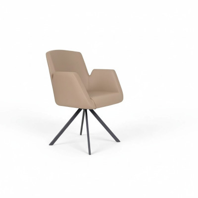 Tapicería de silla de cuero sintético Sillas de oficina modernas Sillas de ordenador Muebles beige nuevos