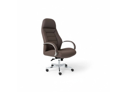 Tapizado de silla de cuero sintético Sillas de oficina Sillas de ordenador modernas Muebles Marrón
