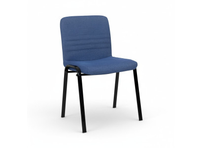 Silla de oficina azul Silla de oficina de lujo Silla de oficina Textil Silla de diseñador Muebles de metal