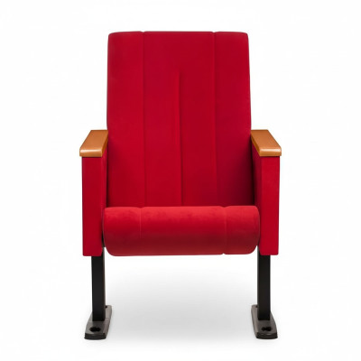 Diseñador Silla de lujo roja 1 plaza Sillón moderno Tela Muebles de madera