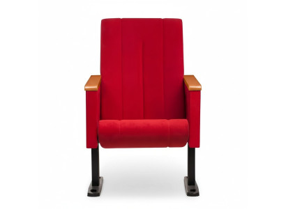 Diseñador Silla de lujo roja 1 plaza Sillón moderno Tela Muebles de madera