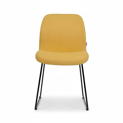 Sillas amarillas de diseño de lujo tapizadas silla muebles de oficina nuevos comedor muebles textiles.