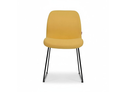 Sillas amarillas de diseño de lujo tapizadas silla muebles de oficina nuevos comedor muebles textiles.