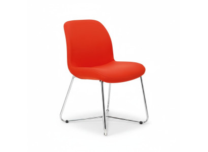 Sillas de lujo de diseño naranja acolchado Sillas de muebles de oficina nuevos muebles textiles