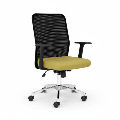 Silla tapizada giratoria de tela para computadora, silla de oficina, silla ejecutiva.