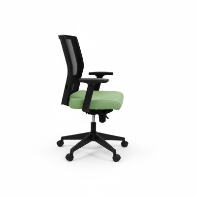 Sillas de oficina de lujo verdes, sillas de ordenador acolchadas, muebles de silla de escritorio.