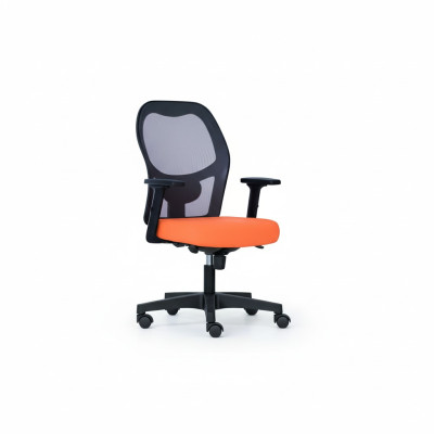 Sillas de oficina naranjas Silla de escritorio Silla giratoria Sillón de director Diseño de malla Silla de oficina
