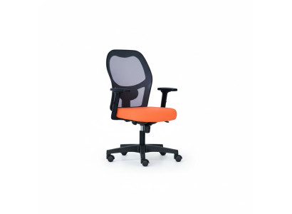 Sillas de oficina naranjas Silla de escritorio Silla giratoria Sillón de director Diseño de malla Silla de oficina