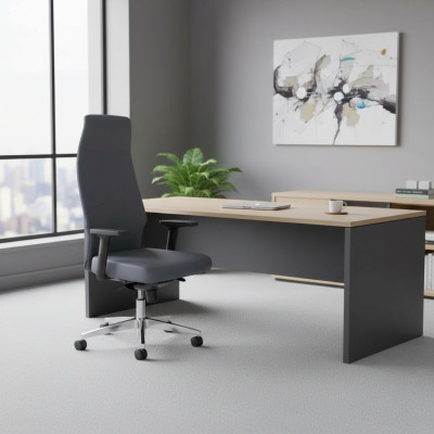 Silla de oficina gris Silla de juego Silla de oficina Silla giratoria Nuevo Sillón Textil Nuevo