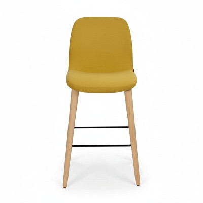 Silla de comedor de lujo amarilla sillas diseño silla silla de madera nueva