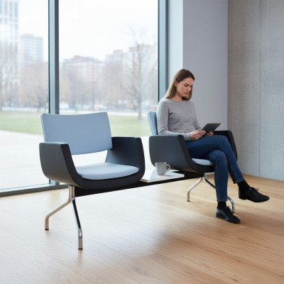 Banco de lujo Muebles modernos Mobiliario de sala de espera Mobiliario Asientos Práctica médica