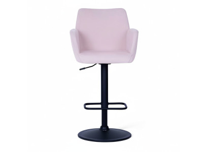 Taburete Bar Rosa Elegante Taburete de Bar Silla de Comedor de Metal Diseñador Nuevo