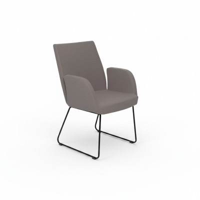 Silla de oficina de lujo, silla de oficina nueva de tela y diseño de metal.