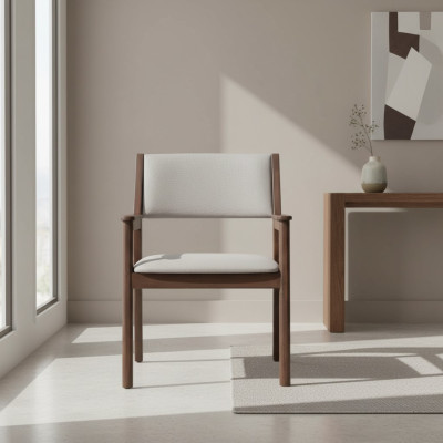 Sillas de comedor, asiento gris, silla elegante de diseñador de lujo.