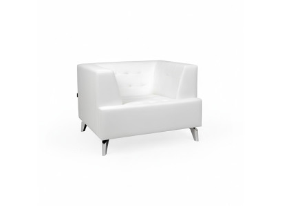 Sillón blanco Sillón de televisión Salón de un asiento Sala de estar Club Sillón reclinable