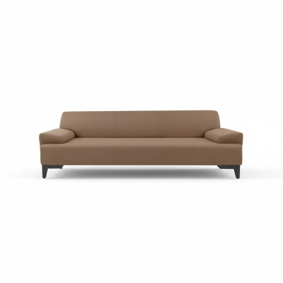 Sofá de dos plazas marrón para sala de estar, tapizado moderno para dos personas, nuevo.