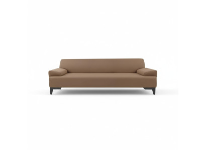 Sofá de dos plazas marrón para sala de estar, tapizado moderno para dos personas, nuevo.
