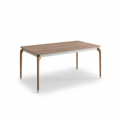 Mesa de comedor de lujo, mesa de comedor, esquina de comedor, mesa de comedor moderna de madera marrón.
