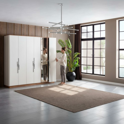 Armario de lujo estilo moderno de muebles de dormitorio de madera armarios nuevos