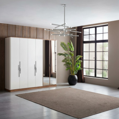 Armario de lujo estilo moderno de muebles de dormitorio de madera armarios nuevos