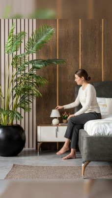 Dormitorio mesa de noche de lujo mesa auxiliar Diseño Moderno nuevo Blanco Madera