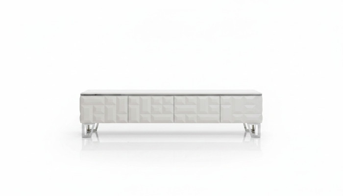 Mueble de pared para televisión de madera estilo moderno estante de sala de estar para TV.