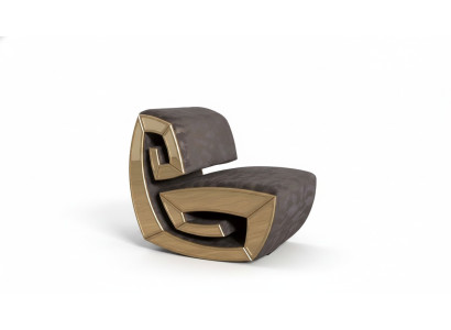 Braun-Dorado Sillón de diseñador de una plaza Relax Asiento del salón Nuevo