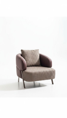 Salón de lujo Club de televisión con asientos acolchados Sillón Diseño Sofá Sofá Relax