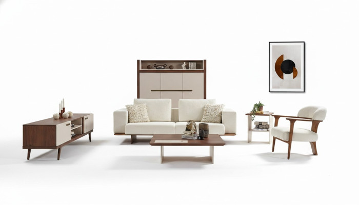 Juego de sofás de sala de estar conjunto de sofá de lujo de tres plazas y sillón 3+1 plazas.