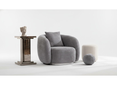 Sillón Diseño Sofá Asiento Textil Salón Club Tapizado Lujo Asiento Relax