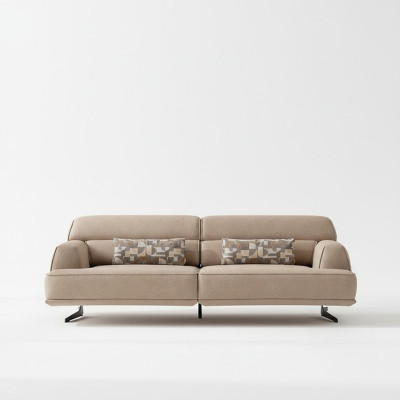 Sofá de 3 plazas Sofá de diseñador Sofá Sofás Sofás Tela Textil Nuevo Acolchado