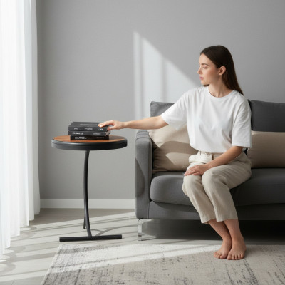 Mesa de café de lujo de madera muebles modernos mesa auxiliar nuevos