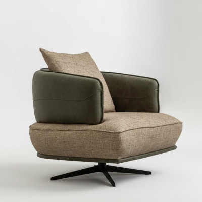Sofá de diseño Sillón Textil Relax Lounge Lujo Club de televisión Acolchado Asiento