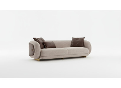 Sofá de tela para salón de 4 plazas, muebles de lujo, diseño de asiento, sofá lounge nuevo.