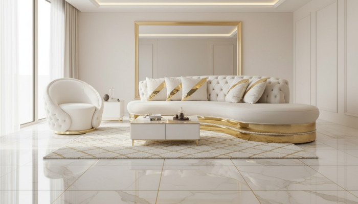 Elegante conjunto de sofás Chesterfield de diseñador para la sala de estar, de 3 plazas.