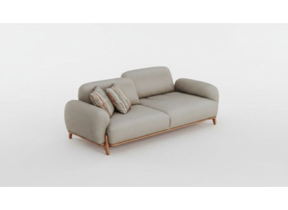 Chesterfield blanco de 3 plazas. Muebles de lujo para sala de estar. Sofás tapizados.