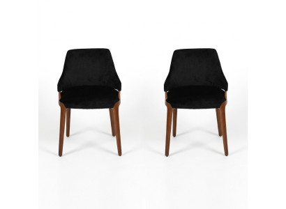 Comedor 2 sillas Modernas Muebles de madera Sillas Diseño de lujo Mobiliario Nuevo