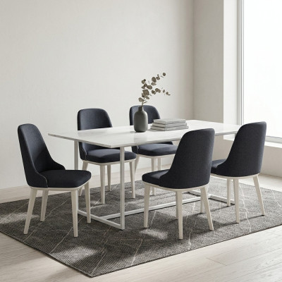 Comedor 4 sillas modernas Comedor Nuevo Sillas de diseño de lujo Mobiliario