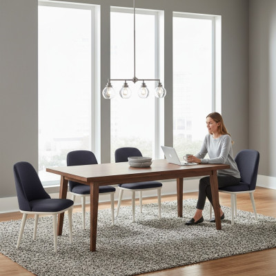 Comedor multicolor 6 sillas Sillas de comedor modernas Diseño de lujo nuevo