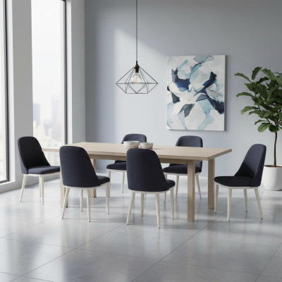 Comedor multicolor 6 sillas Sillas de comedor modernas Diseño de lujo nuevo