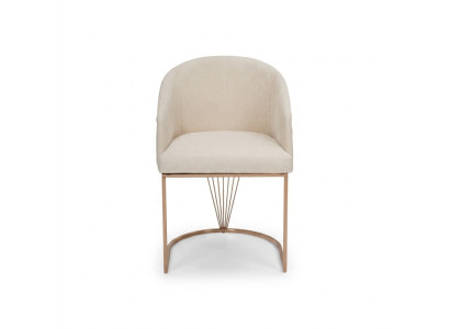 Silla tapizada Silla de comedor Silla de madera Silla de cocina Blanca Moderna Dorada
