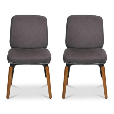 Silla de comedor de lujo 2x sillas Silla de alta calidad Silla de respaldo Muebles Silla de madera