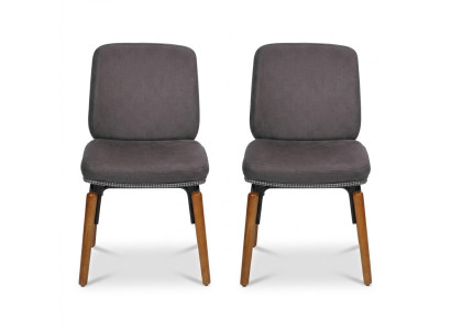 Silla de comedor de lujo 2x sillas Silla de alta calidad Silla de respaldo Muebles Silla de madera