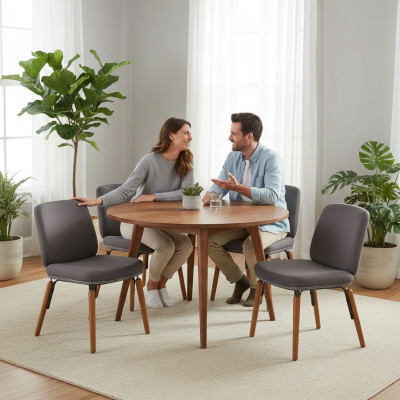 Silla de comedor moderna, comedor nuevo, 4 sillas de diseño de lujo.