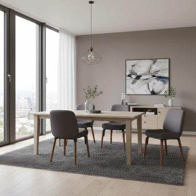 Silla de comedor moderna, comedor nuevo, 4 sillas de diseño de lujo.