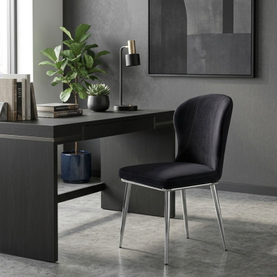 Grupo Set 4x sillas diseño tela tapizada sillas comedor textil