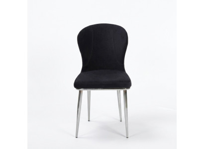 Conjunto de sillas de grupo 6x Silla Conjunto de asientos de tapicería textil Comedor Nuevo