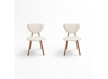 Silla de comedor blanca 2 sillas silla de madera silla moderna de una sola plaza nueva